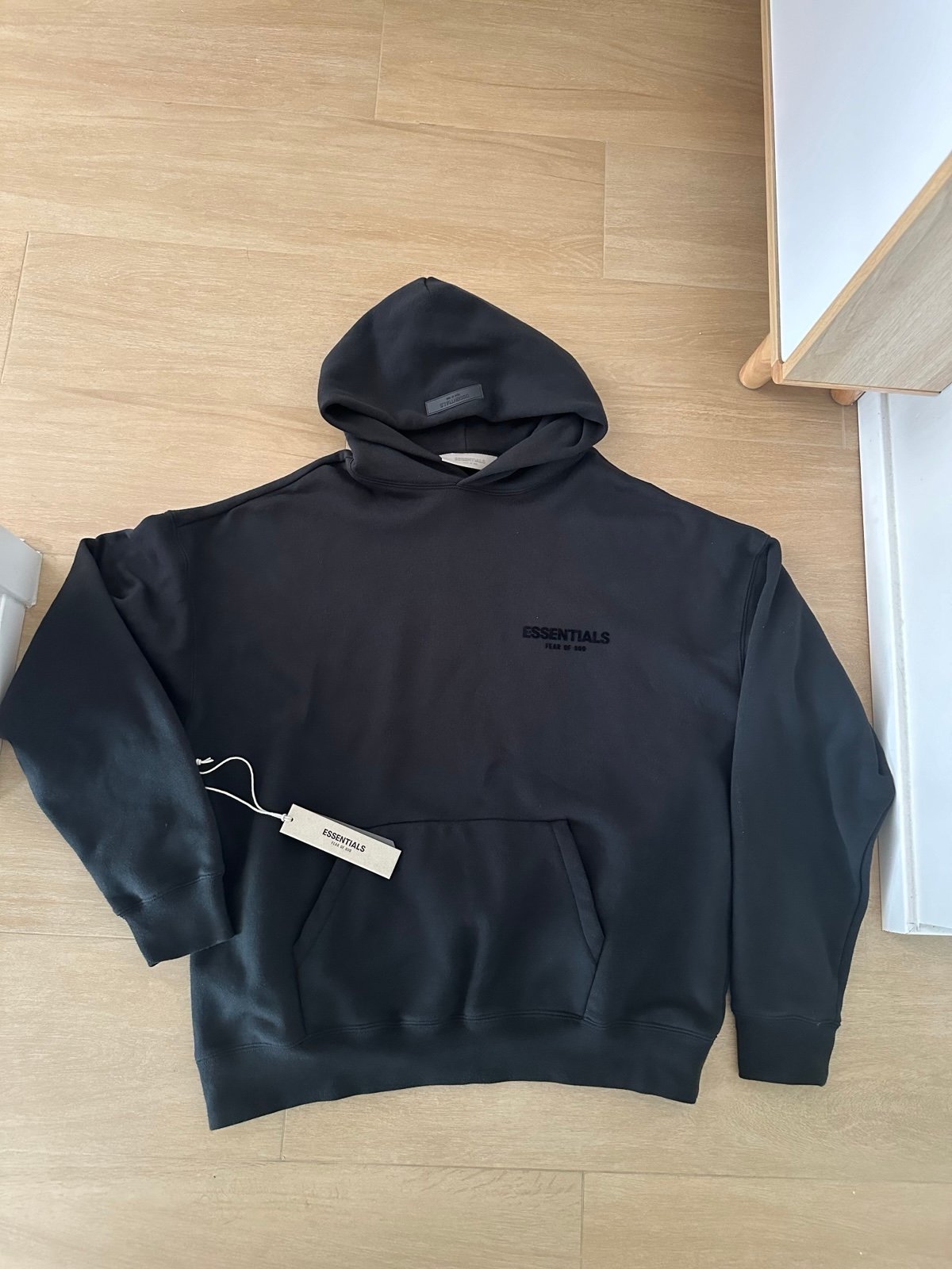 Black Oatmeal Fear of God Essentials hoodie
