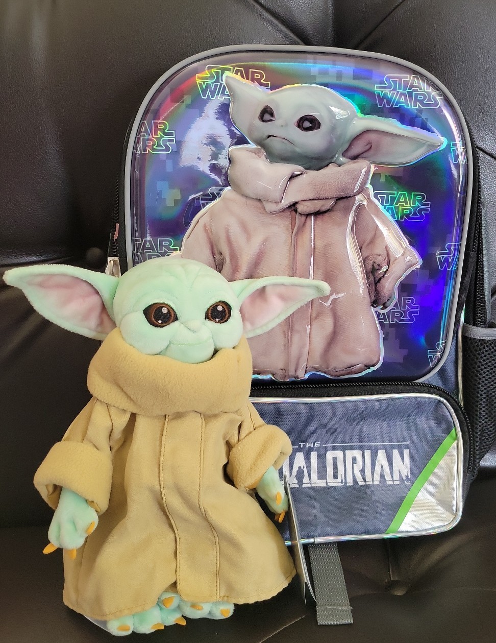 Star Wars Mandalorian The Child Backpack Plush set