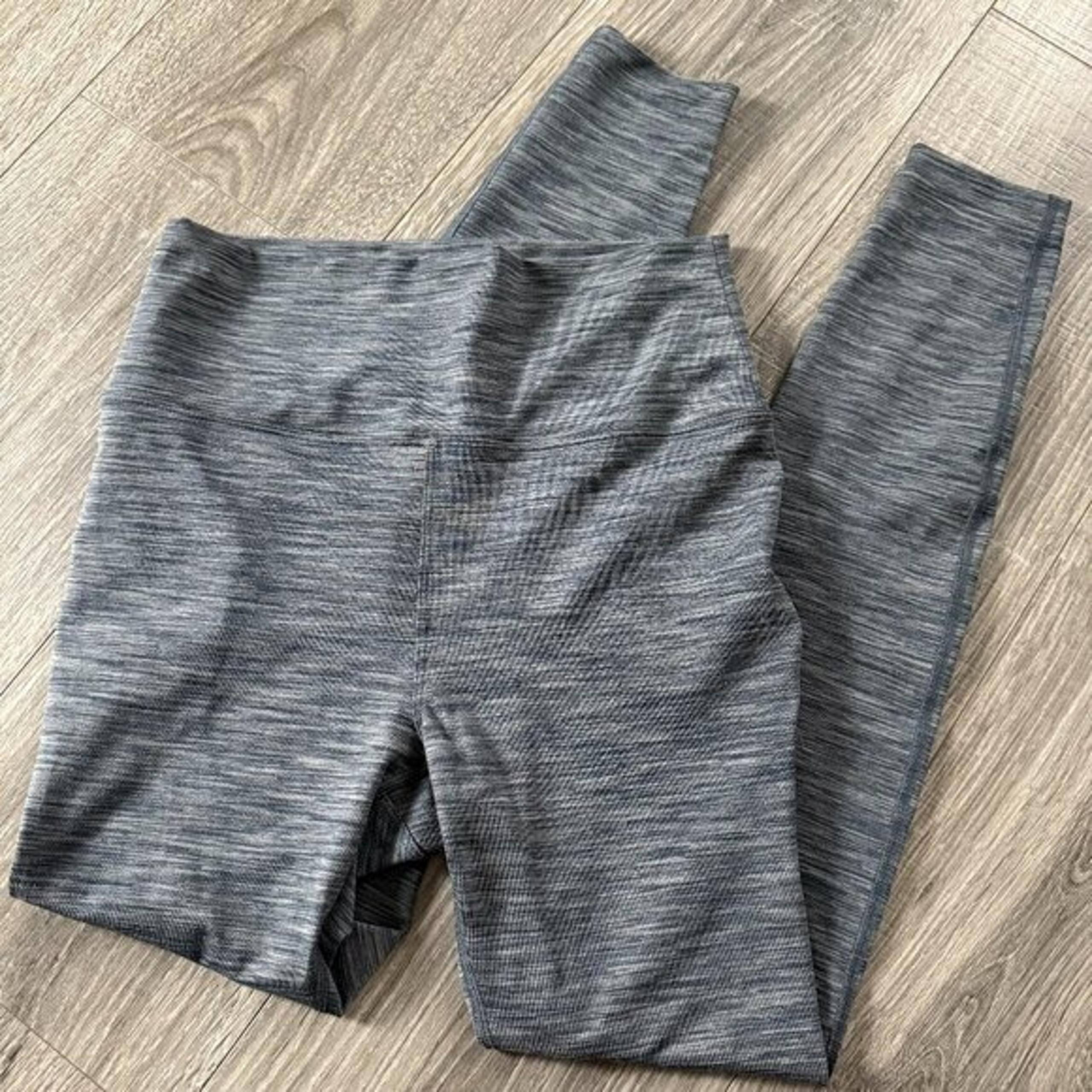 Outdoor Voices Leggings Women Small S Grey Heathered Stretch Athletic Activewear