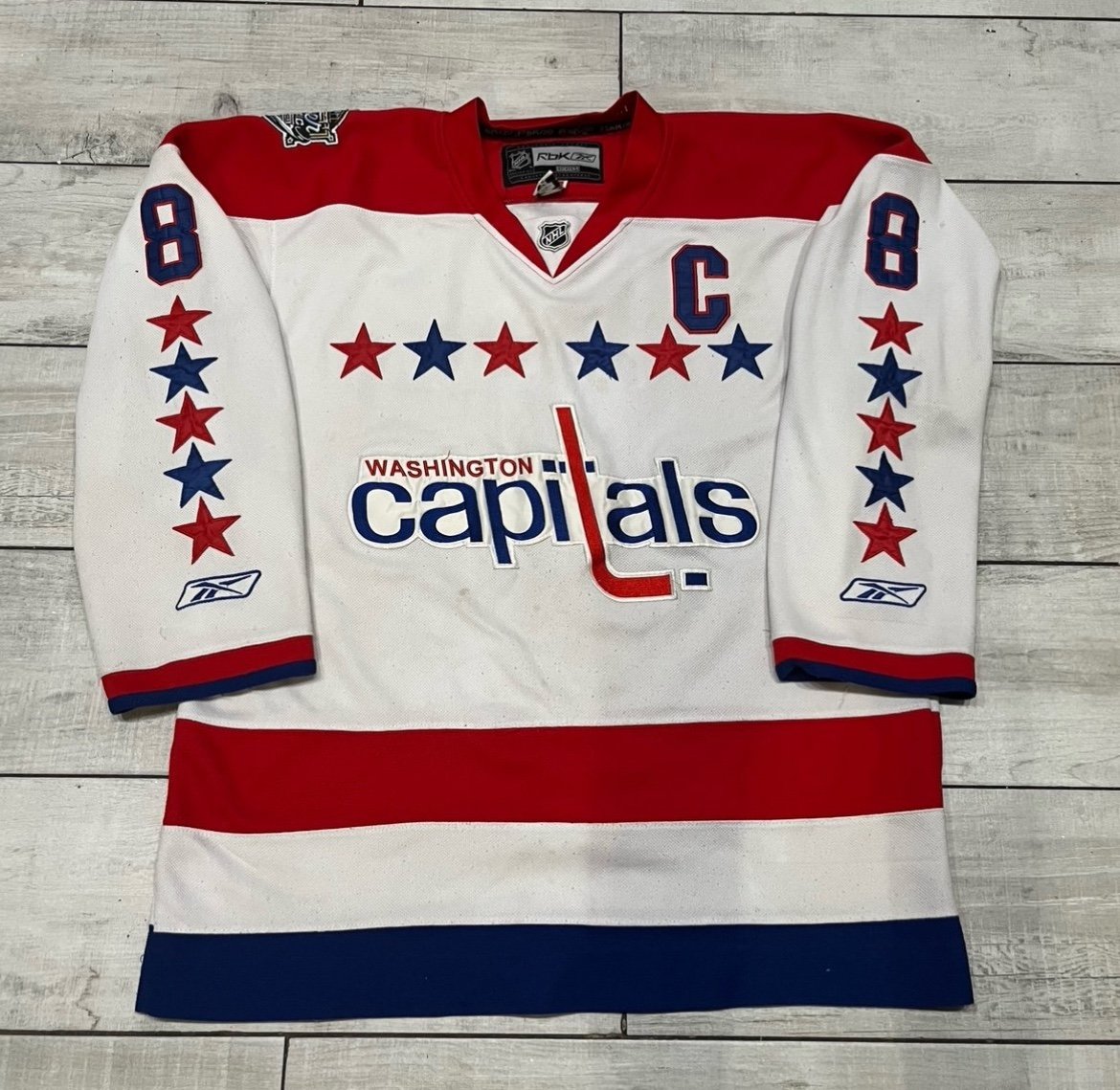 Mitchell & Ness Washington Capitals Alex Ovechkin 2012 Hockey Jersey Size 54