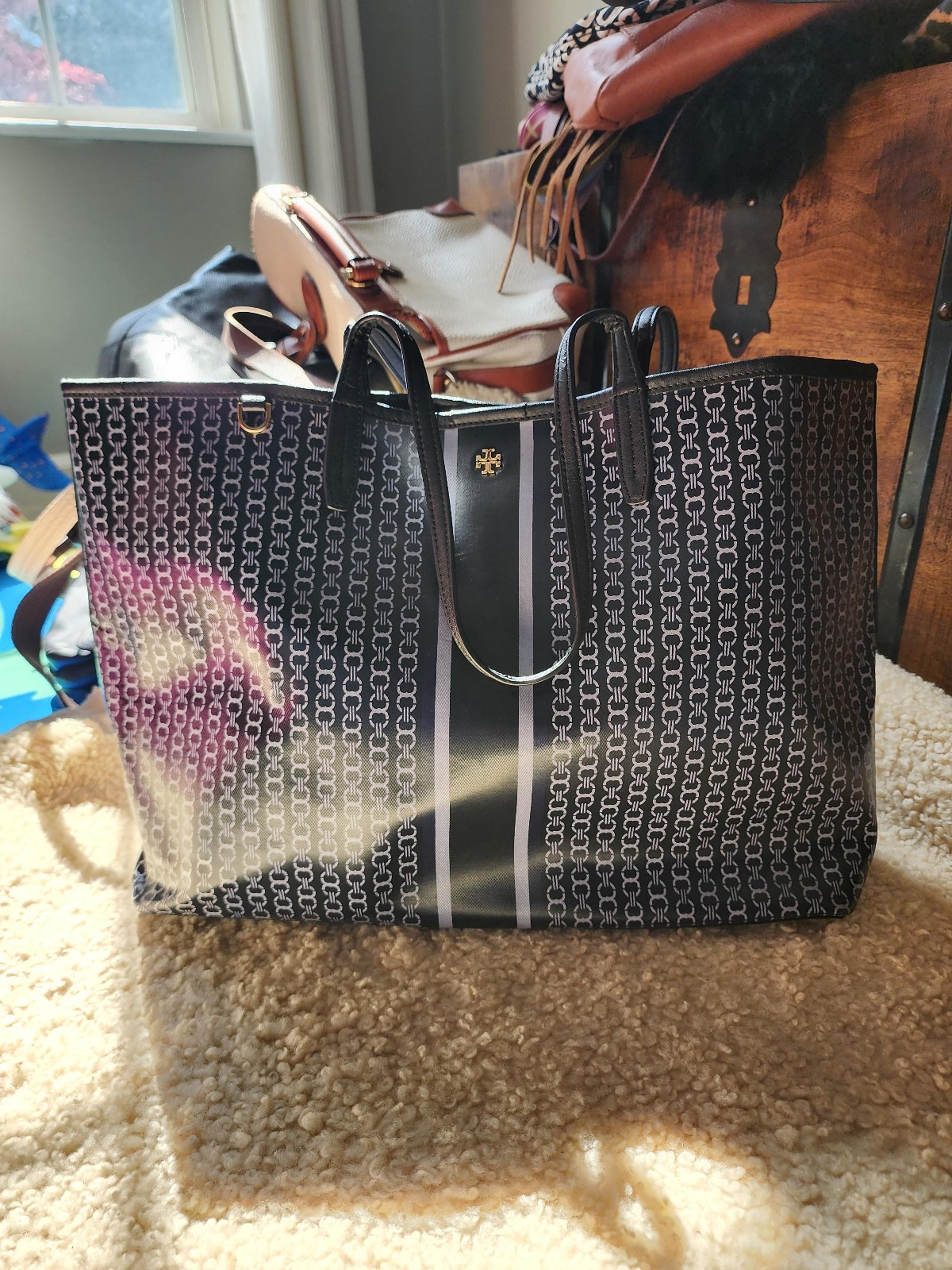 Tory Burch chain link motif large tote