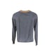 Vintage Bike Gray V-Neck Sweater With Striped Collar Men’s Size Small