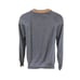 Vintage Bike Gray V-Neck Sweater With Striped Collar Men’s Size Small