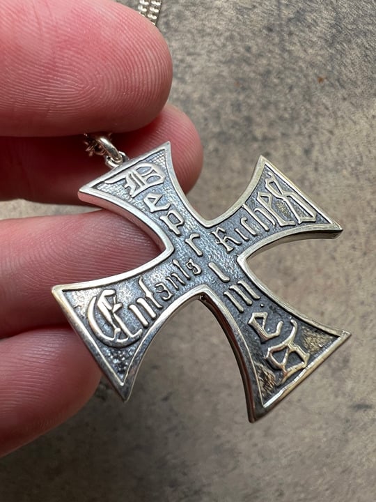 Enfants Riches Déprimés Silver Cross Necklace