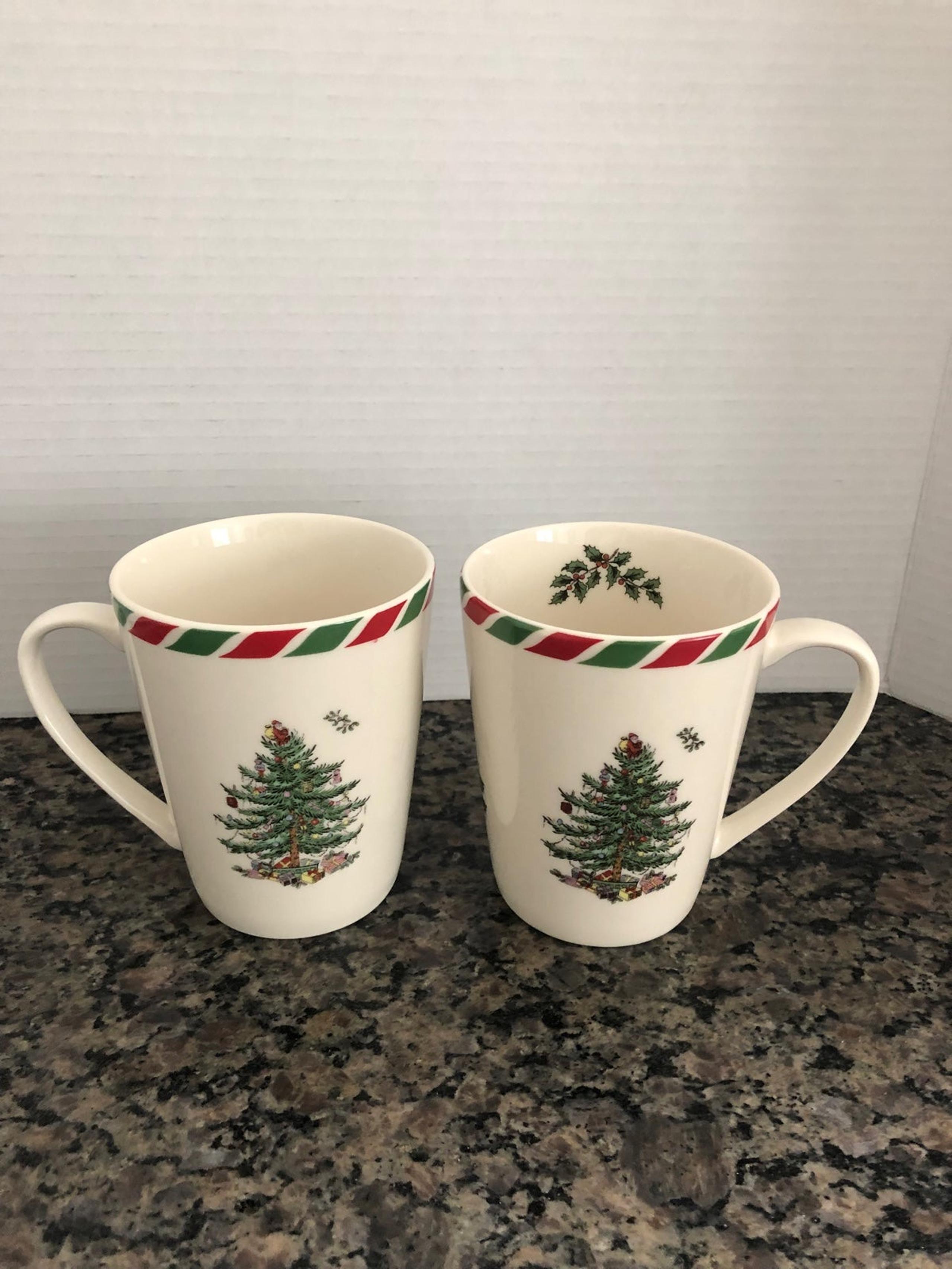 Spode Christmas tree  Mugs-2pc.