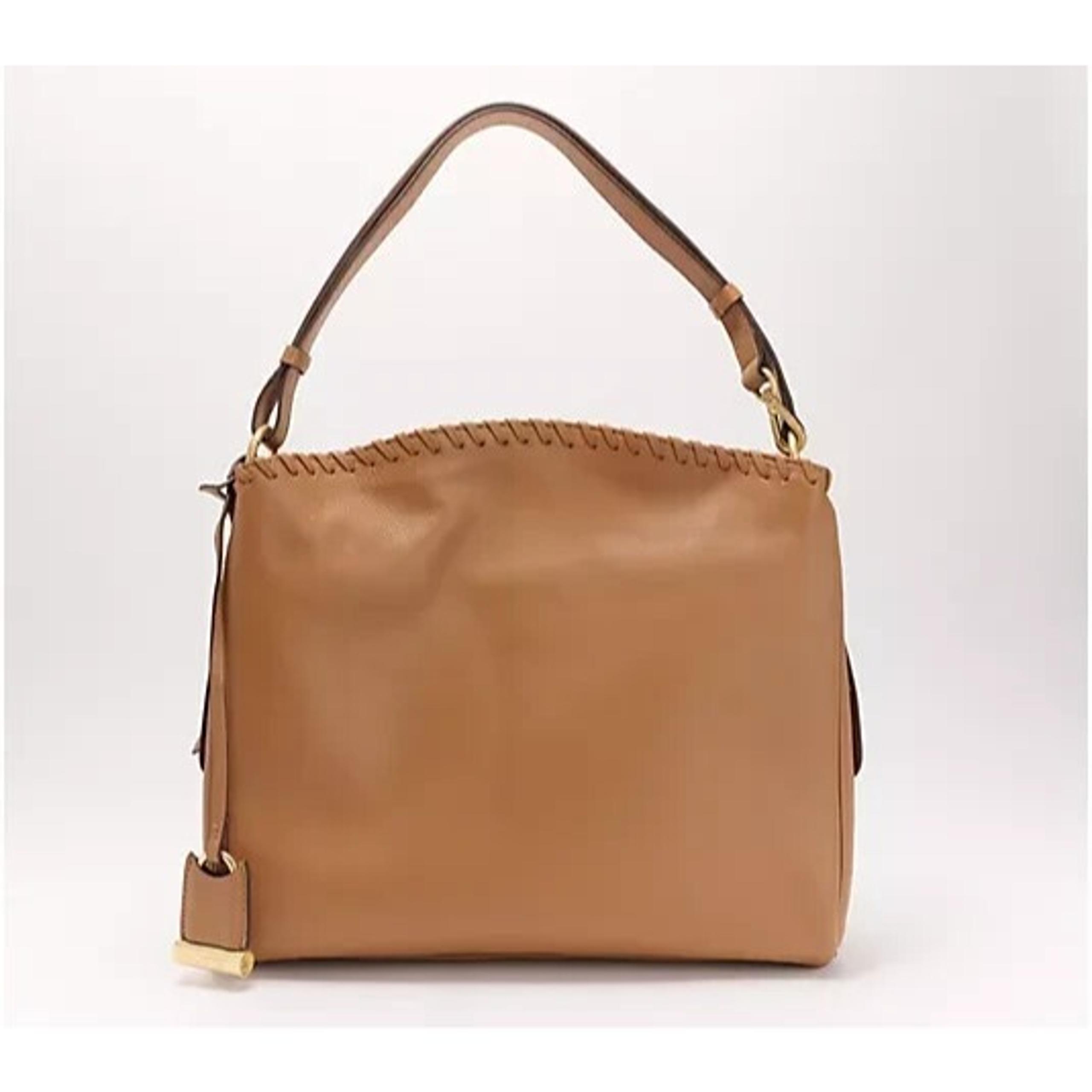 LODIS Texas Leather Evelyn Shoulder Bag Camel, A625706