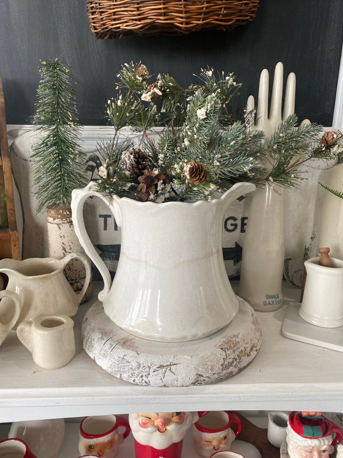 Antique Dresden Ironstone Pitcher