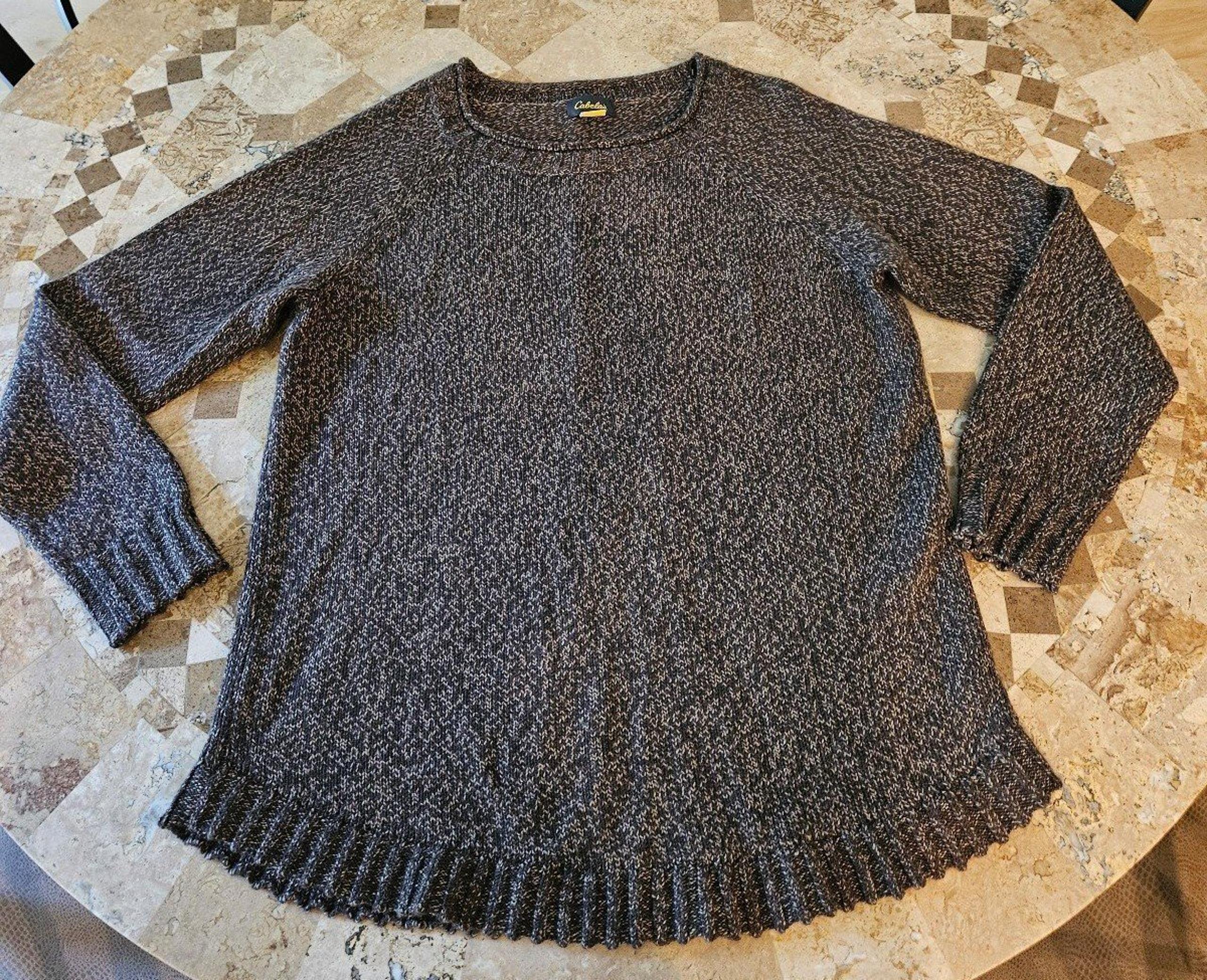 Sweater Women's Size L LG Large Brown Crewneck - Cabela's