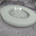 Avon Hummingbird Lead Crystal 7 7/8 Dessert Plates Frosted and Etched Set of 5