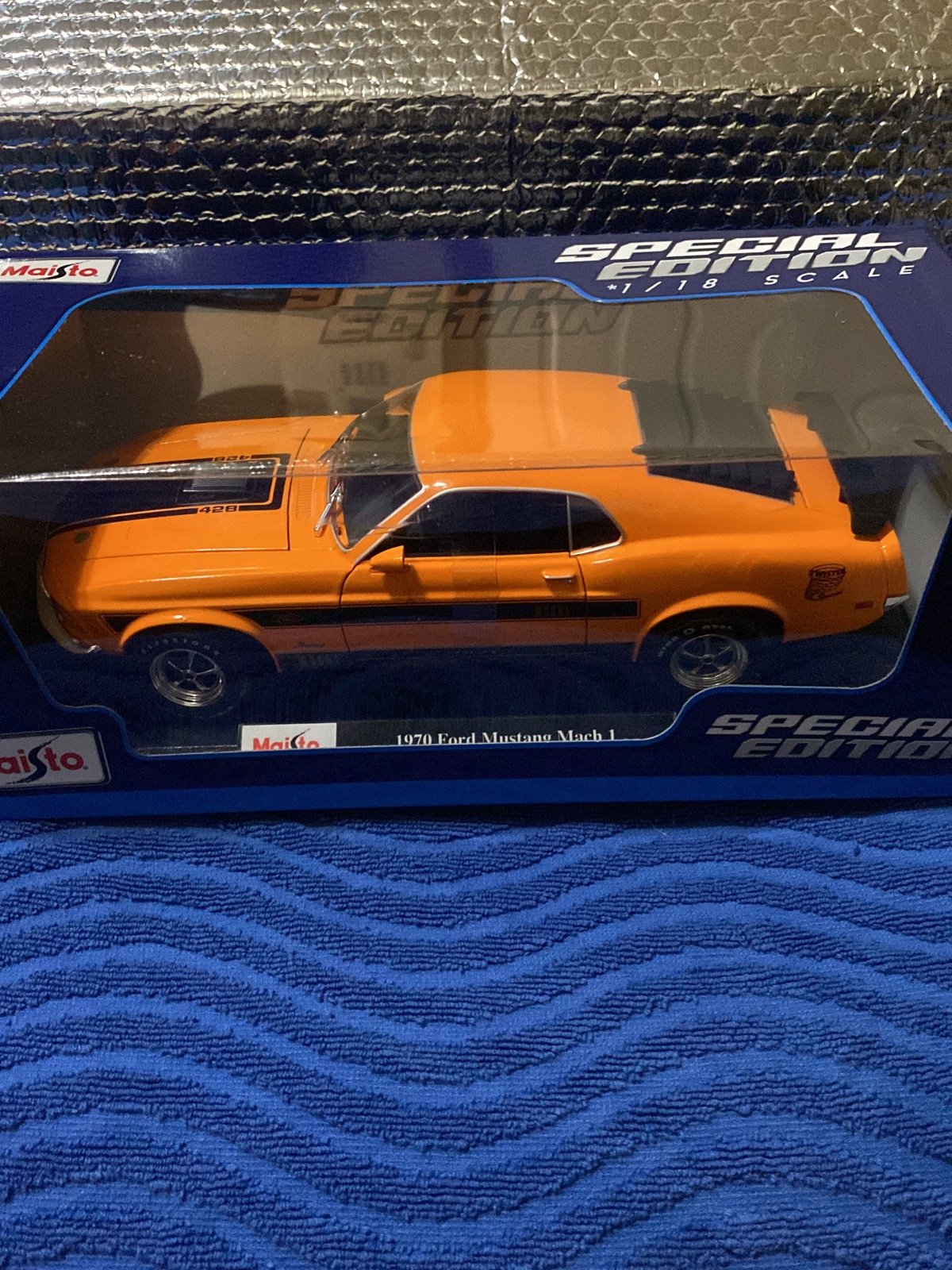 Nascar 1970 Ford Mustang Mach 1 Special Edition 1.18 Scale Diecast