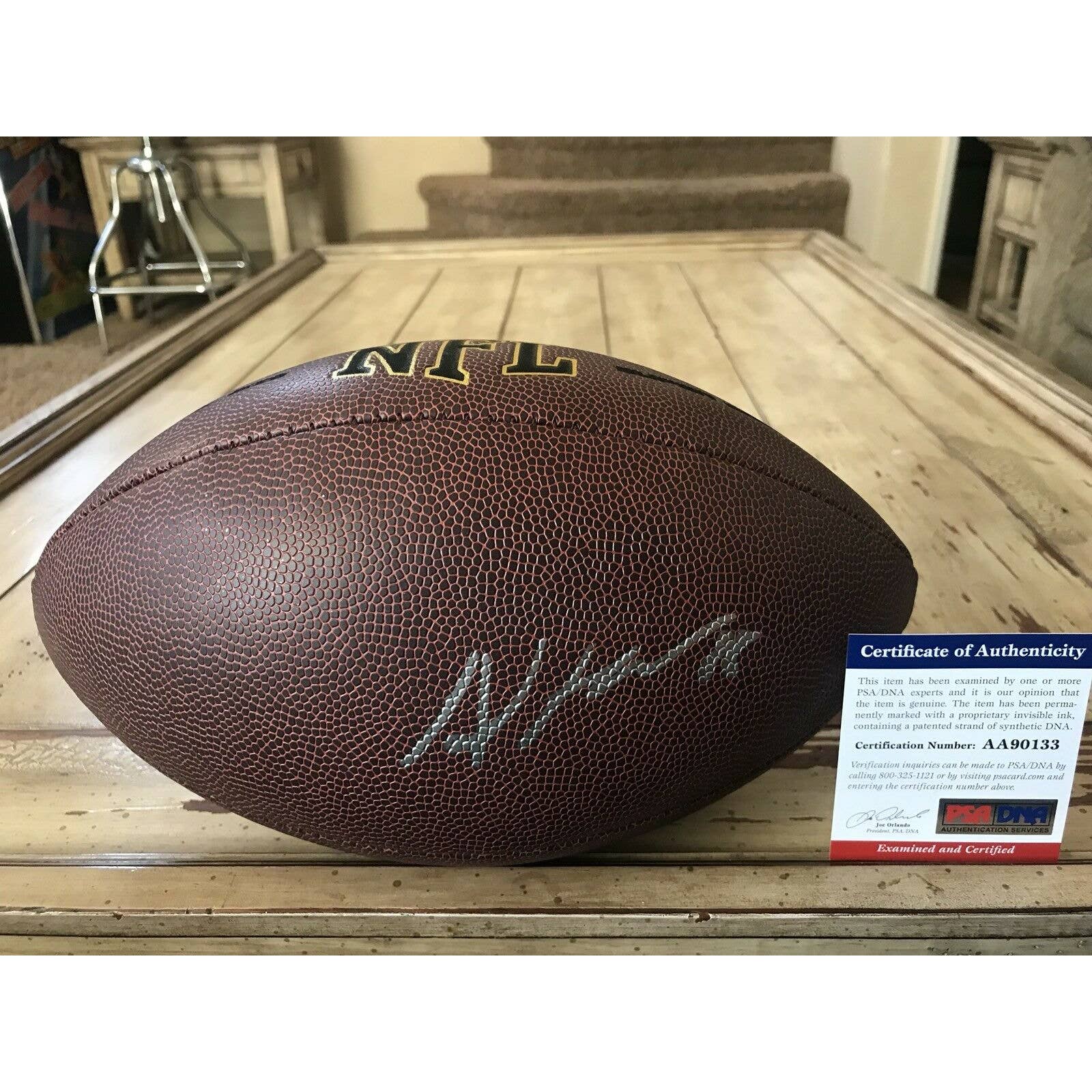 Allen Hurns Autographed/Signed Football PSA/DNA COA Dallas Cowboys Jaguars