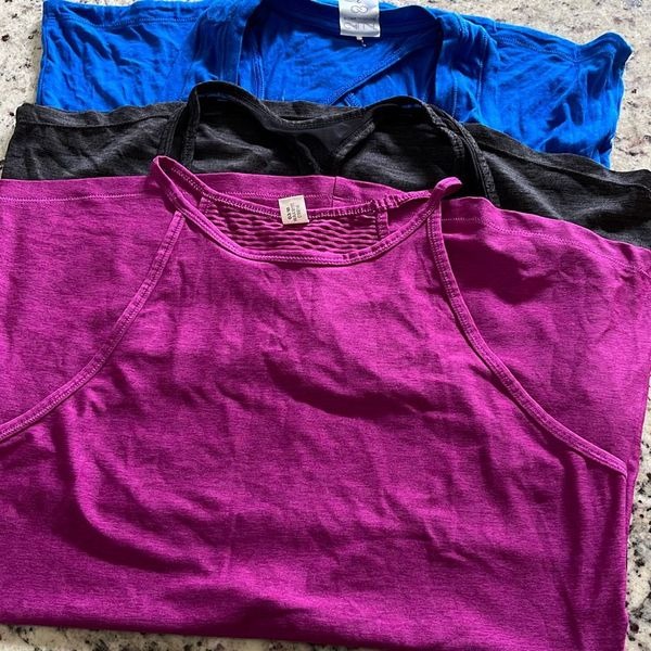 CALIA Reebok Eight Tank Top Bundle Size Small Blue Fuchsia Black