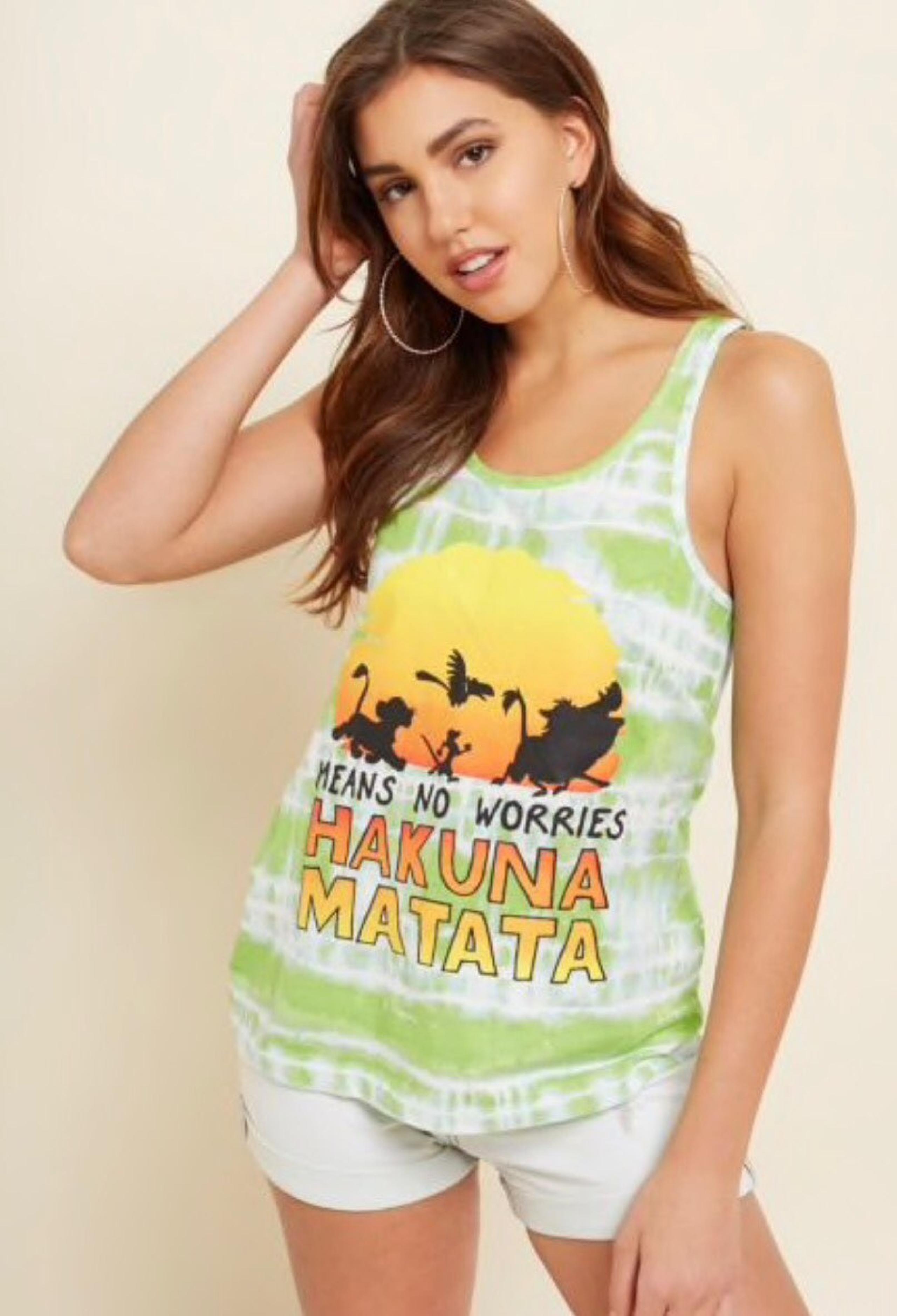 Green Hakuna Matata tank