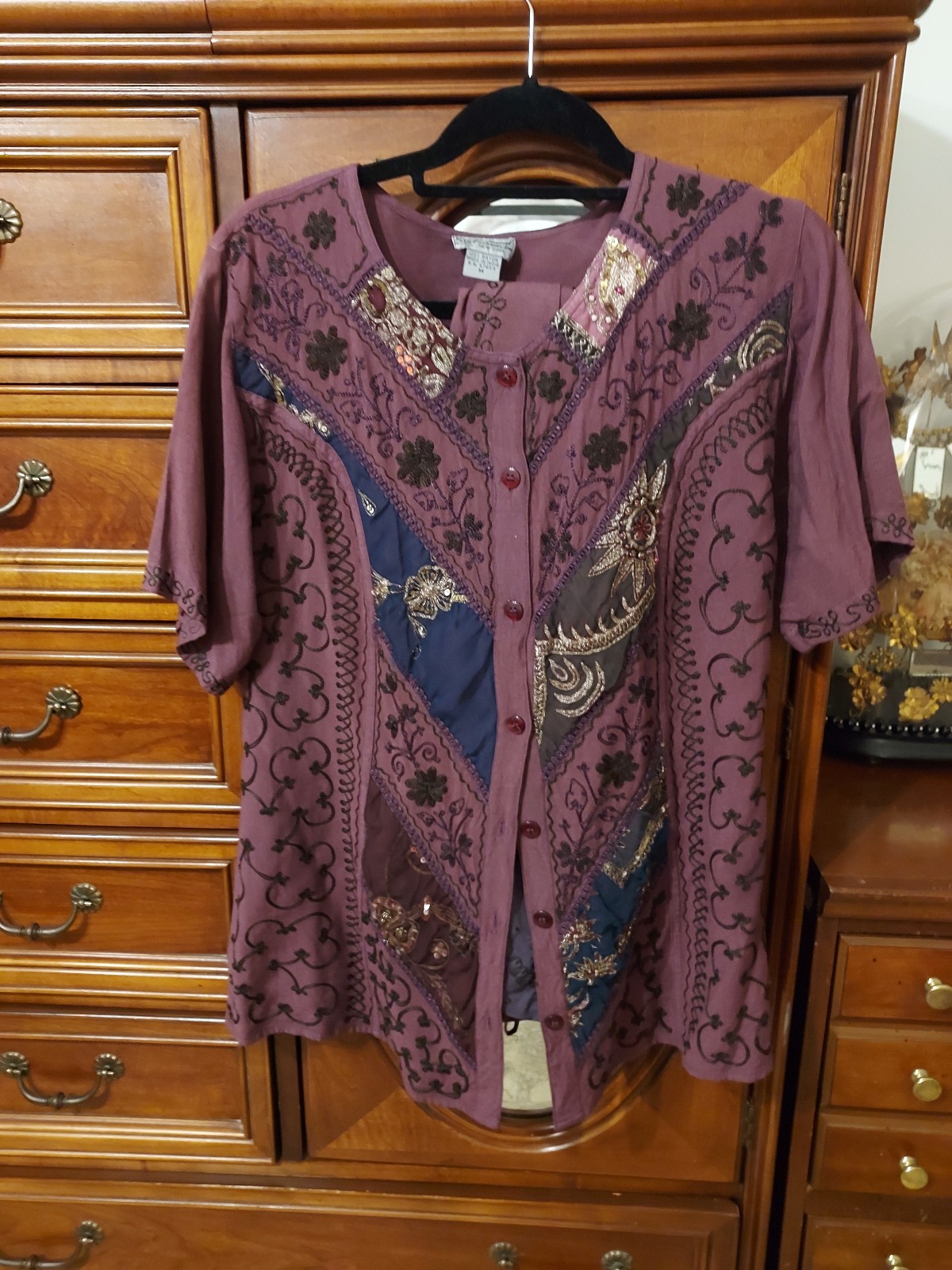 Vintage Raiment Fashions 2 piece skirt top sz m