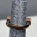 Giles Brother G&B Bar Ring Silver Rose Gold Tone Chunky 7.25