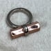 Giles Brother G&B Bar Ring Silver Rose Gold Tone Chunky 7.25
