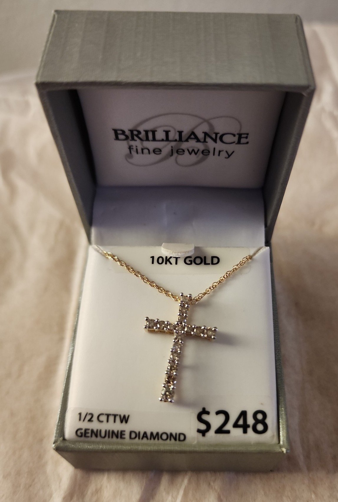 Brilliance fine jewelry cross Necklace