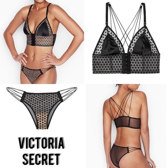Starburst Long Line Triangle Bra & Panty