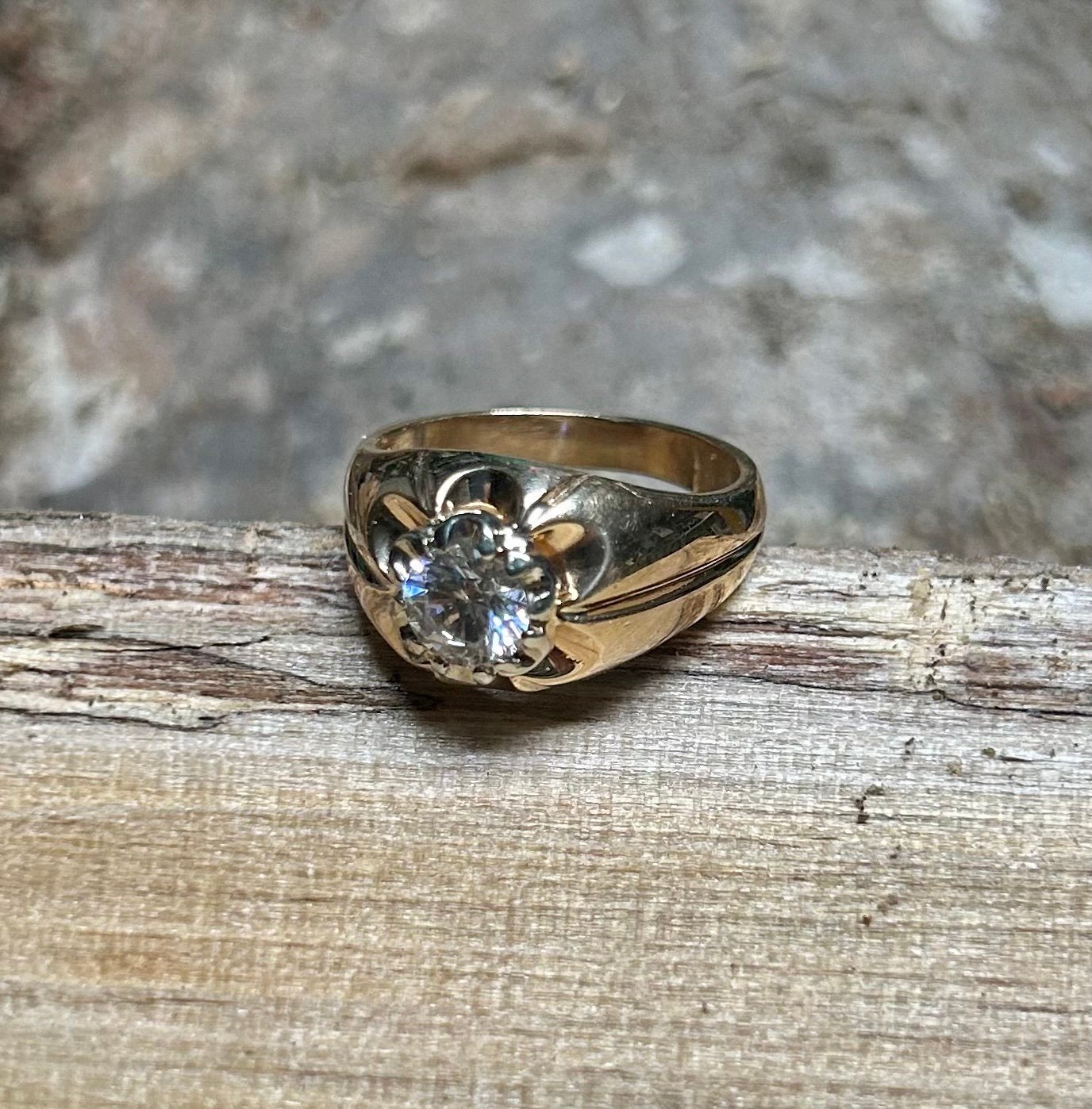 Blingy 14k Gold CZ Ring