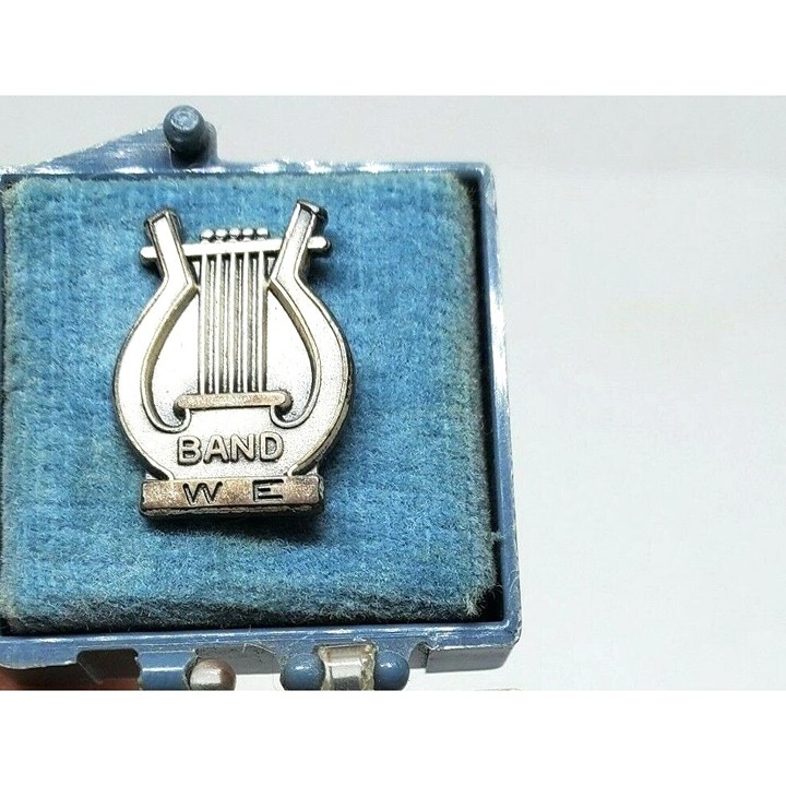 Rare Vintage Band We Silver Lapel Hat Shirt Pin Back Brooch