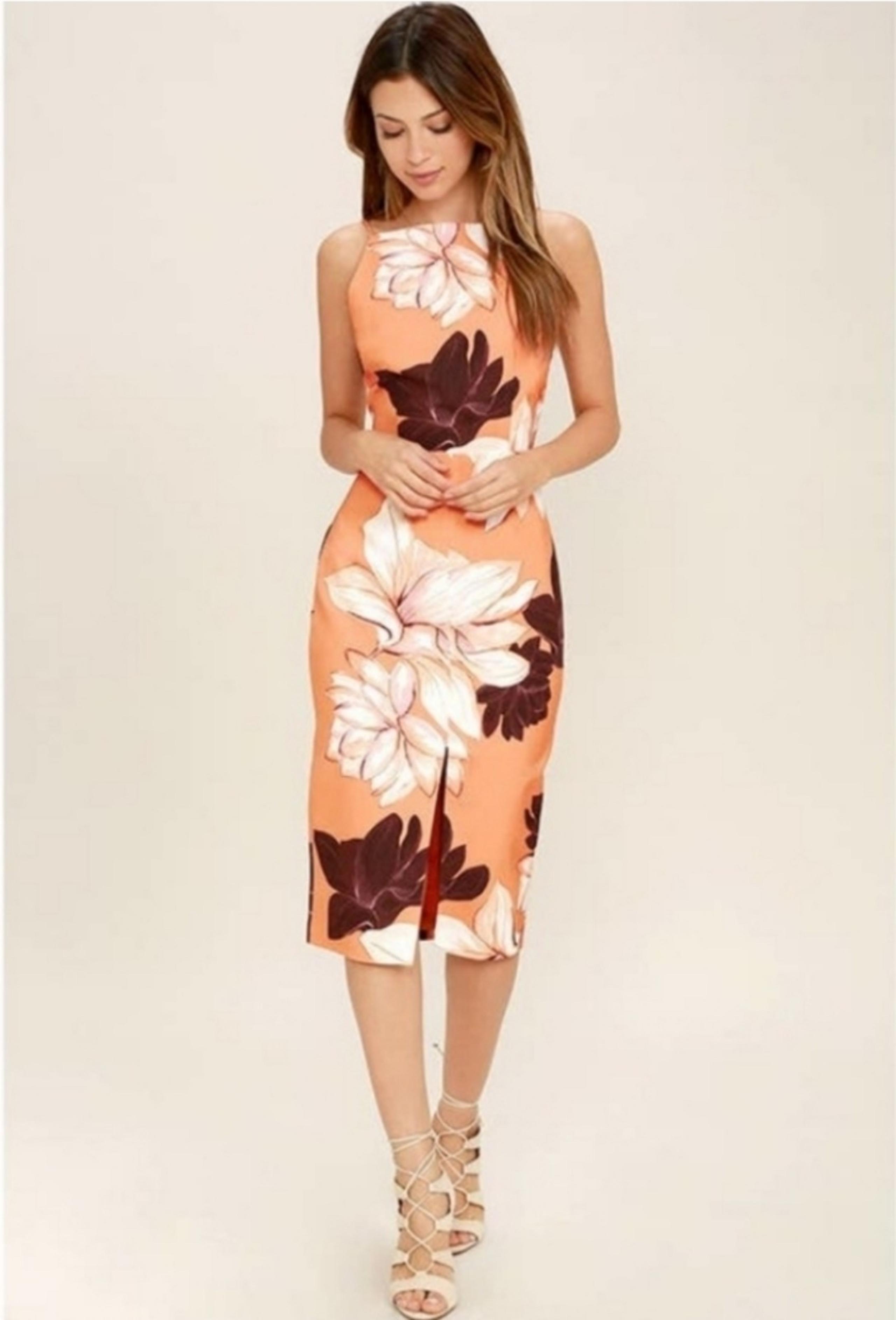 KEEPSAKE THE LABEL Translate Floral Midi Dress XS