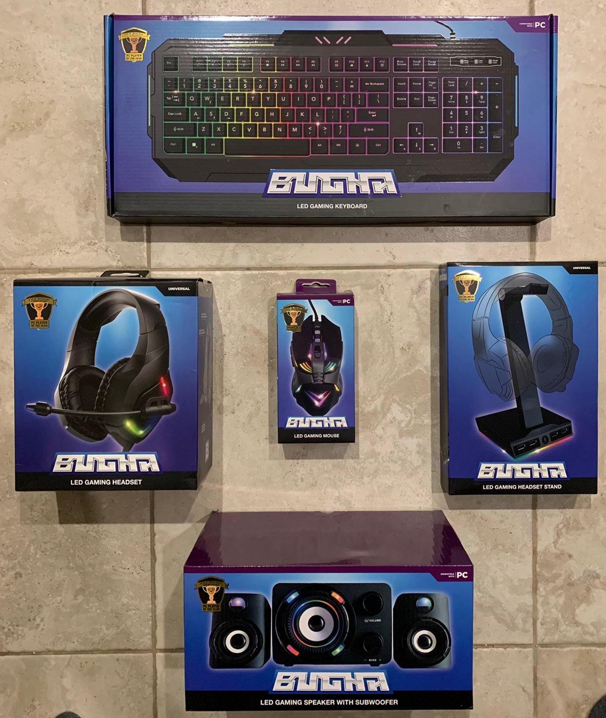 Bugha Bundle! 5 pcs LED Gamers Set -