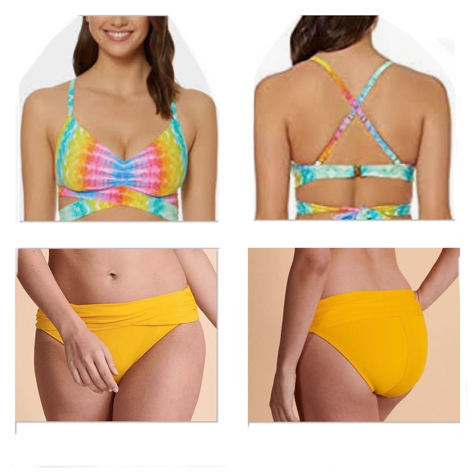 Bleu Rod Beattie Swimsuit Set Top Size 34D Bottom Size 10