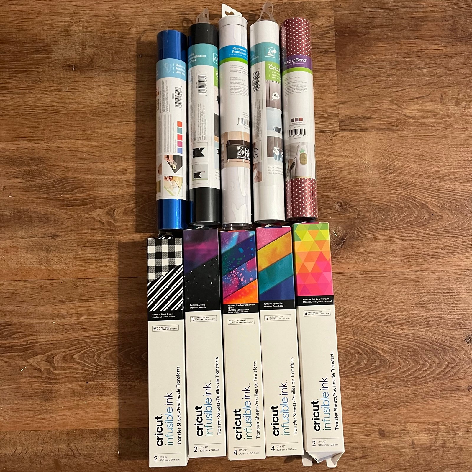 Lot of Cricut infusible ink transfer sheets & rolls