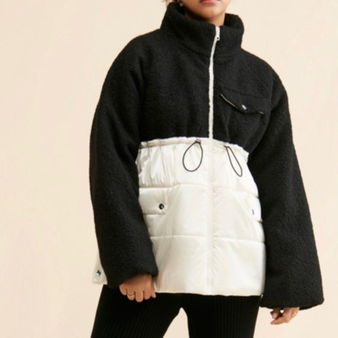 Maeve my Anthropologie Nylon Shearling Liner Jacket Sz Medium