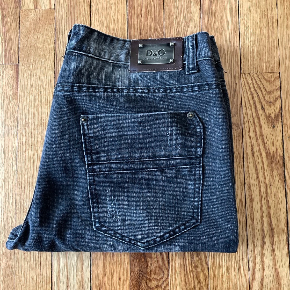 Dolce and Gabbana Faded Black Jeans Size 36