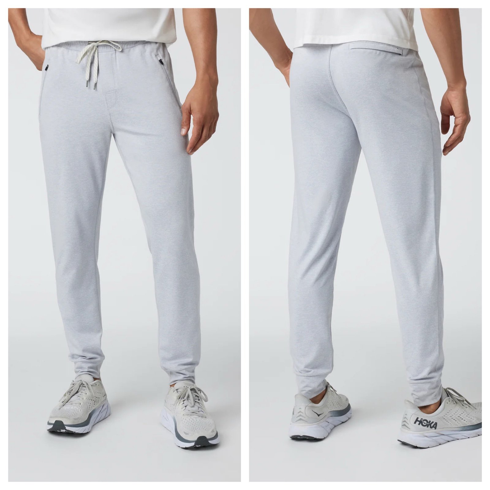vuori - men’s ponto performance jogger pant dreamknit stretch knit zip pockets