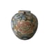 VTG WBI 10 Inch Asian Golden Peony Floral Vase