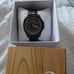 Earth Wood Sherwood Leather-Band Watch Men's