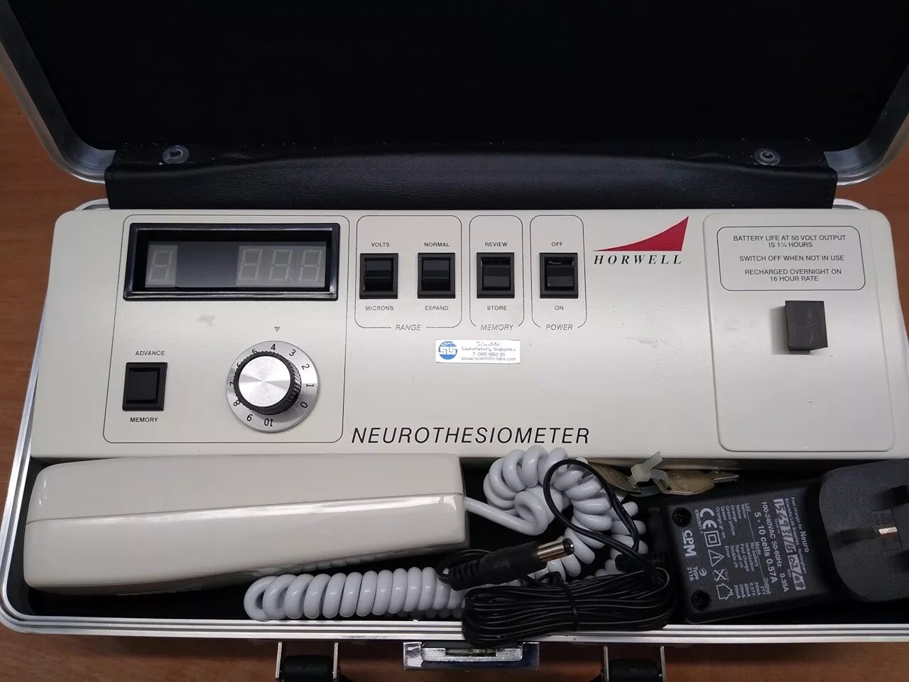 Horwell Neurothesiometer With Case - Vibration Sensitivity Threshold