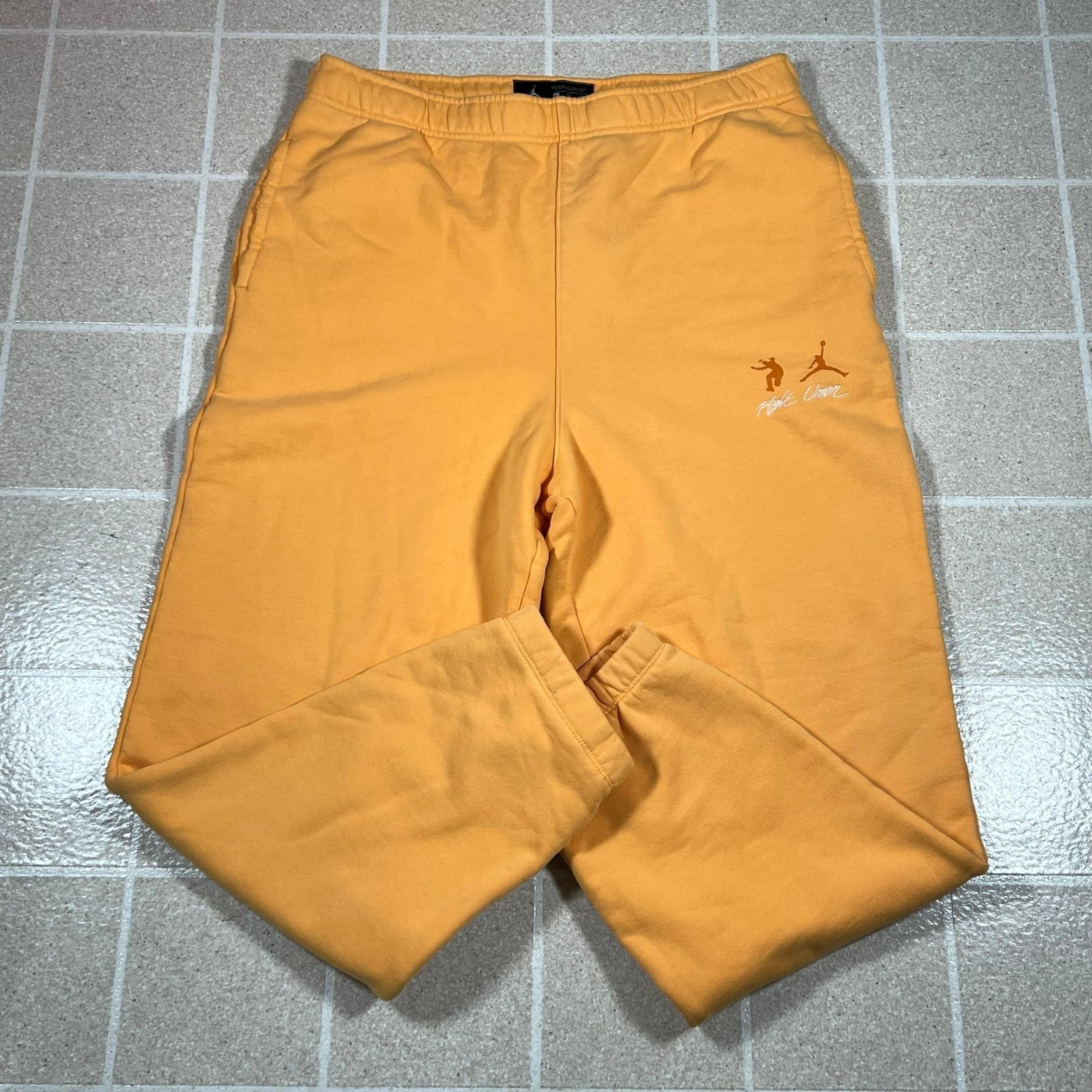 JORDAN x UNION LA MENS FLEECE SWEATPANTS PANTS GOLD NEW DJ9526-771 (SIZE XL)
