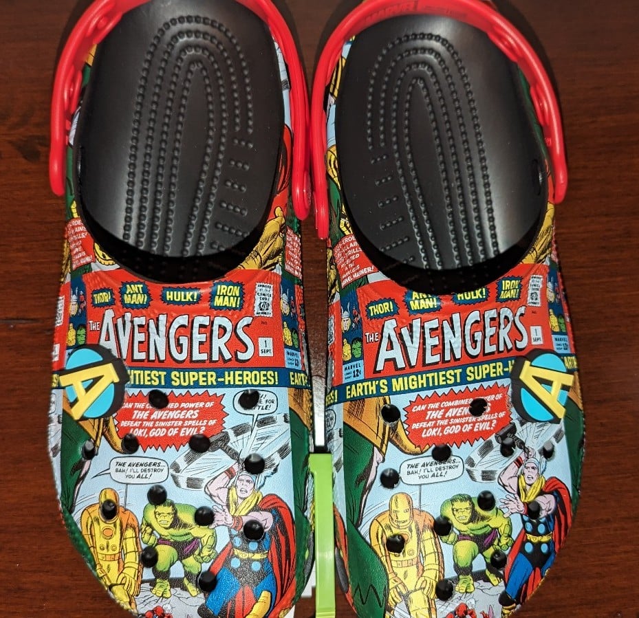 NEW MARVEL AVENGERS CROCS DISNEY Hulk Iron Man Thor Clogs - Size M9/W11