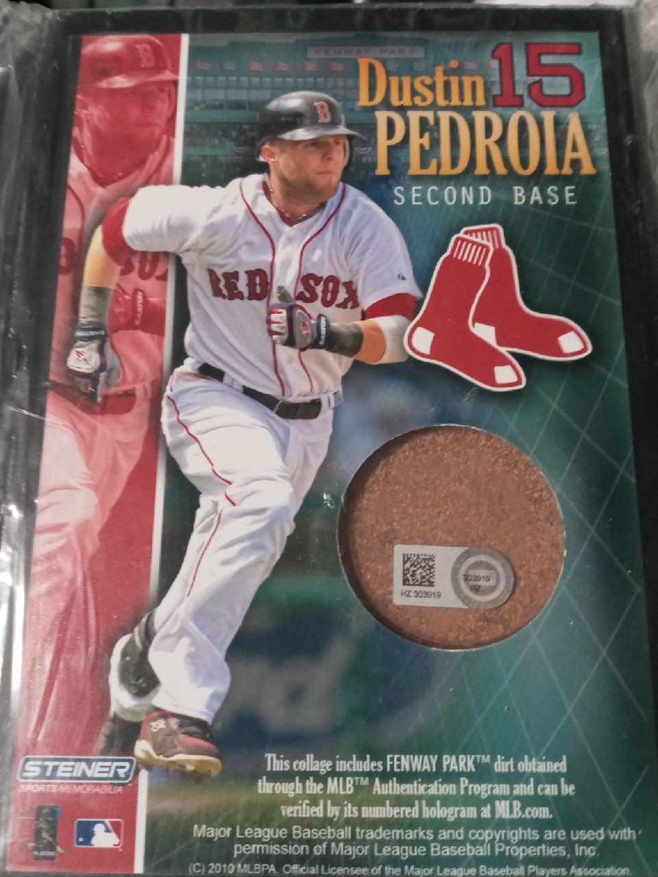 Steiner sports dustin pedroia 2010 red sox
