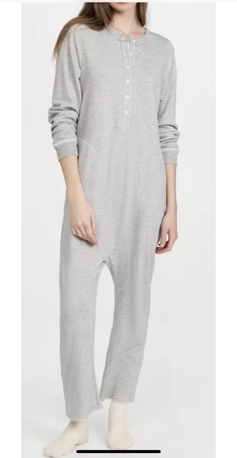 THE GREAT / The Sweatshirt Sleeper Jumpsuit Size 2 Medium