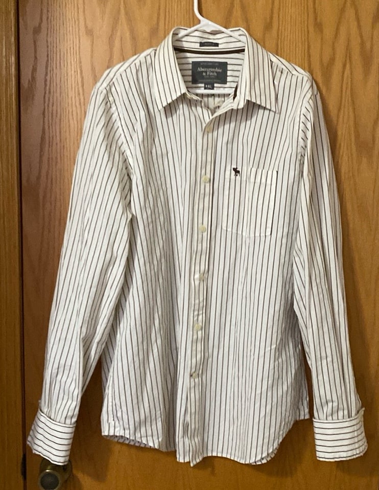 Abercrombie and Fitch Classic Woven Button Shirt XXL