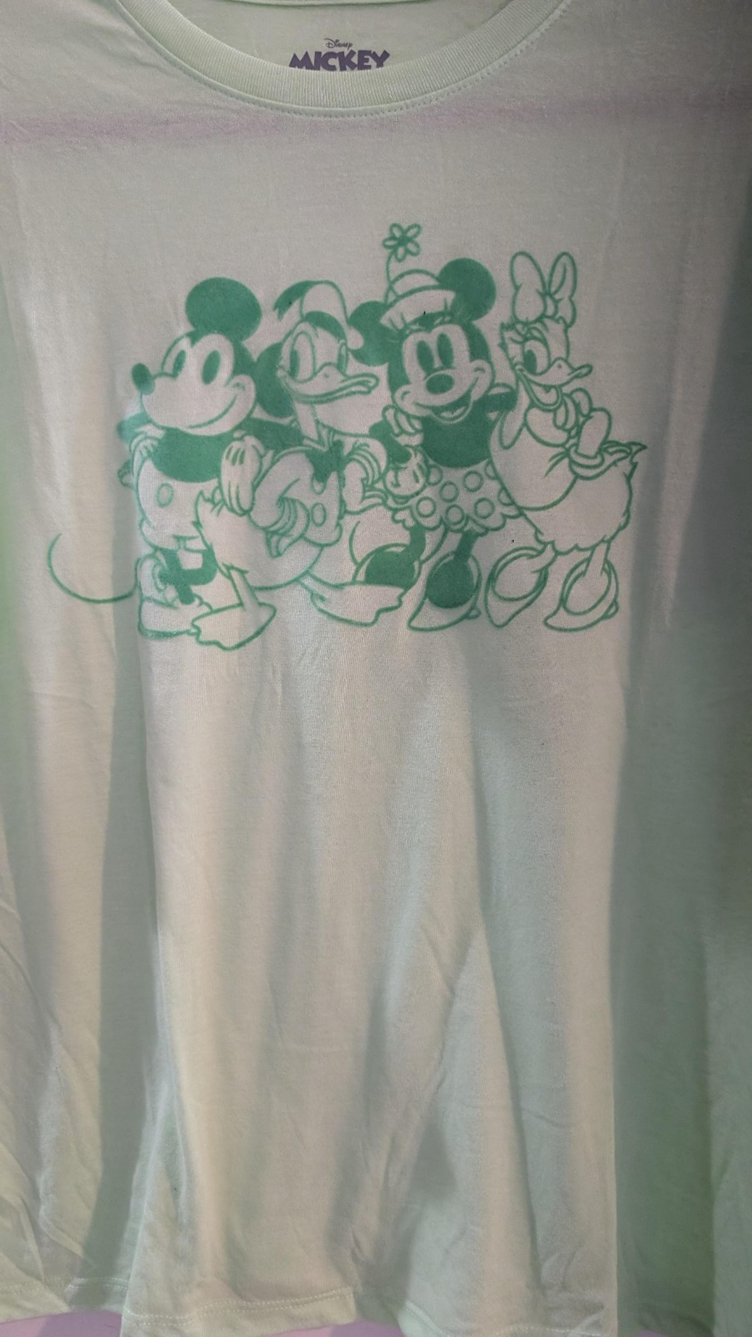 Disney And Friends Women's T/ Shirt Lime Green size XL