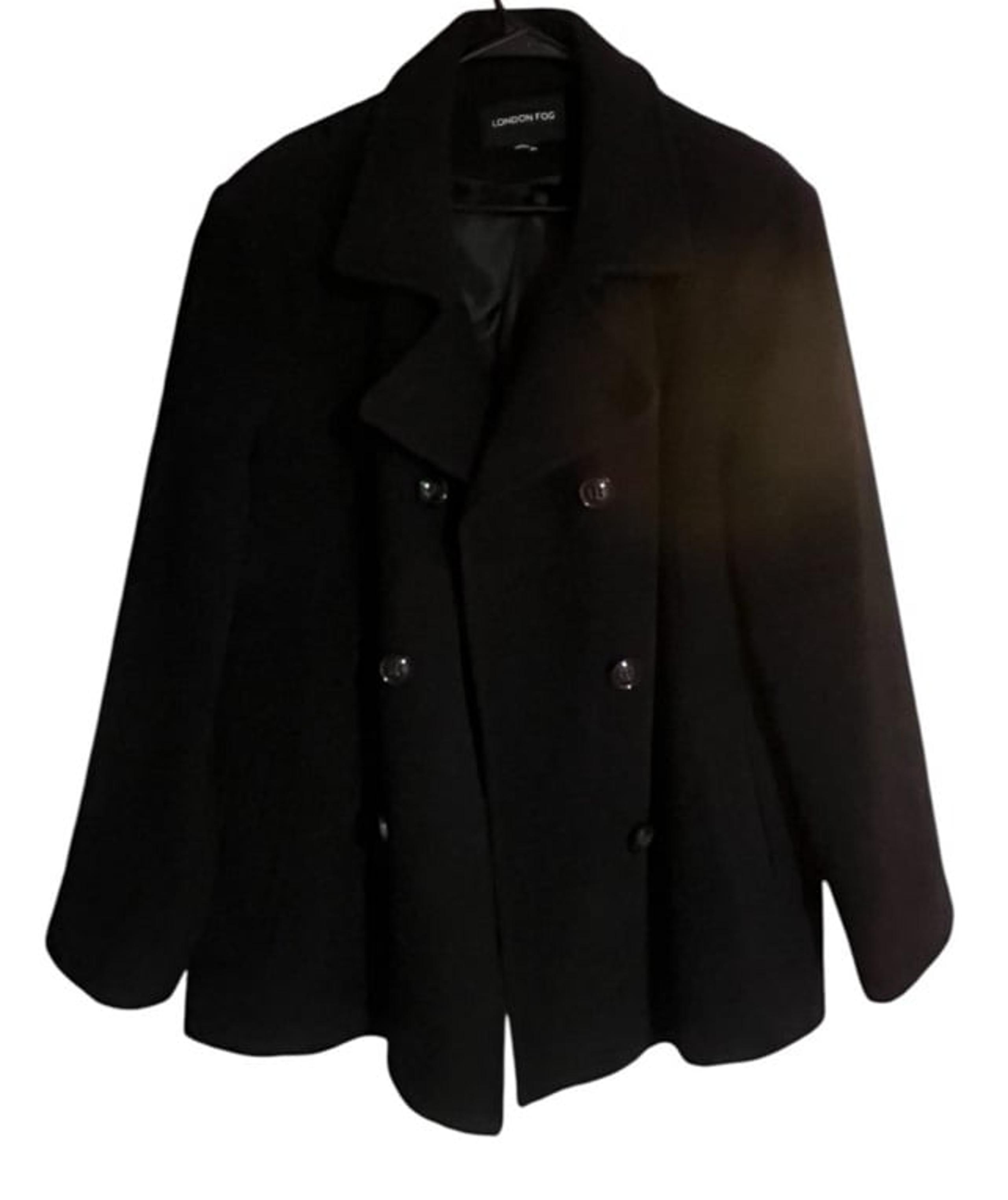 London Fog Black Peacoat