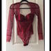 Victoria's Secret Sexy Red Lace Bodysuit