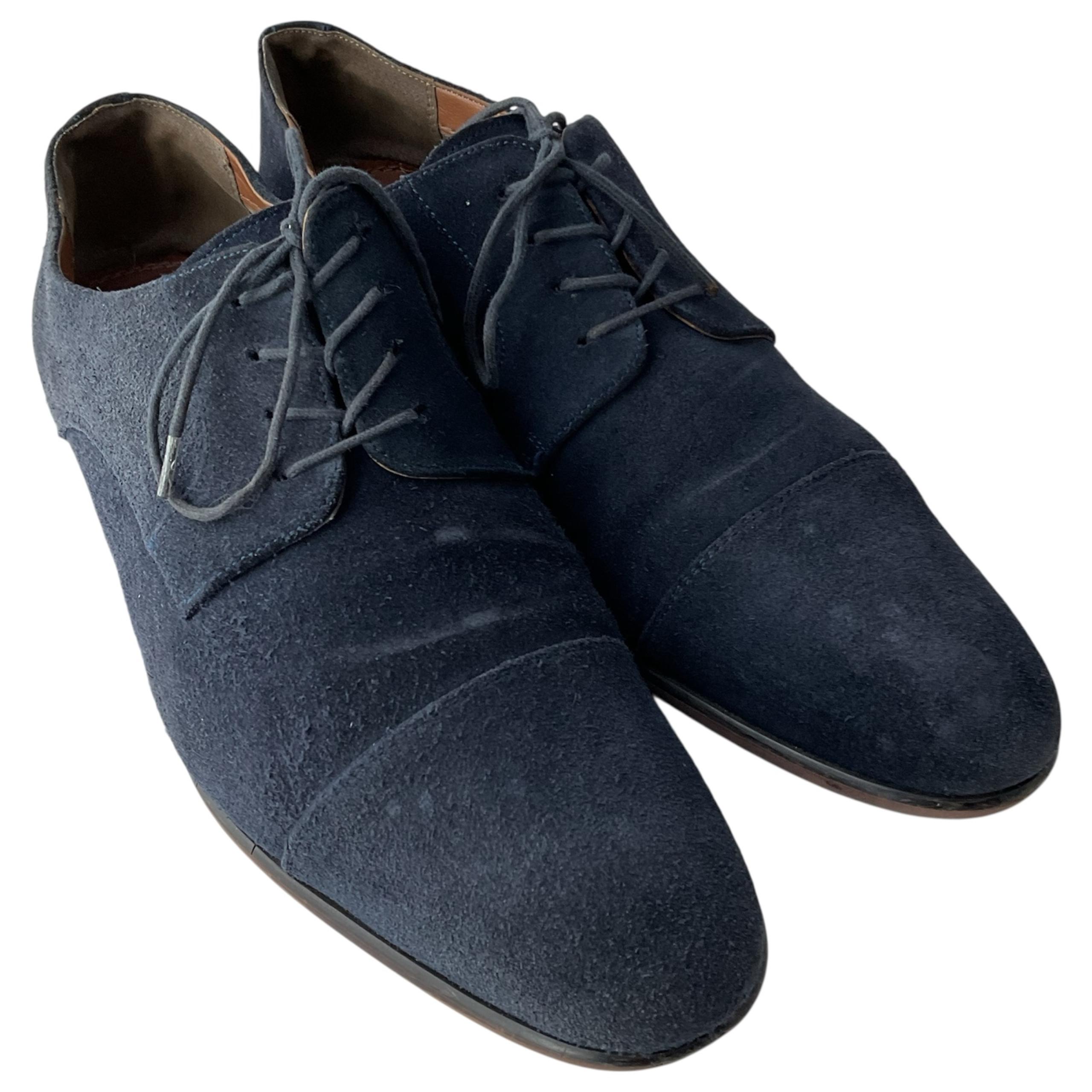 Aldo Blue Suede Cap Toe Oxford Dress Shoes Men’s Size 10