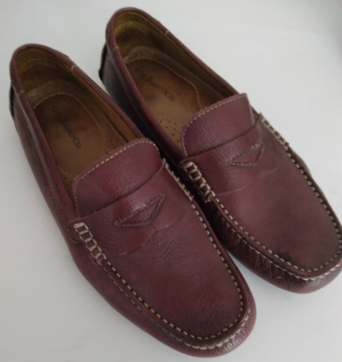 Mens G.H. Bass Monte Leather Loafer Shoes Sz 10.5 Wine Burgundy