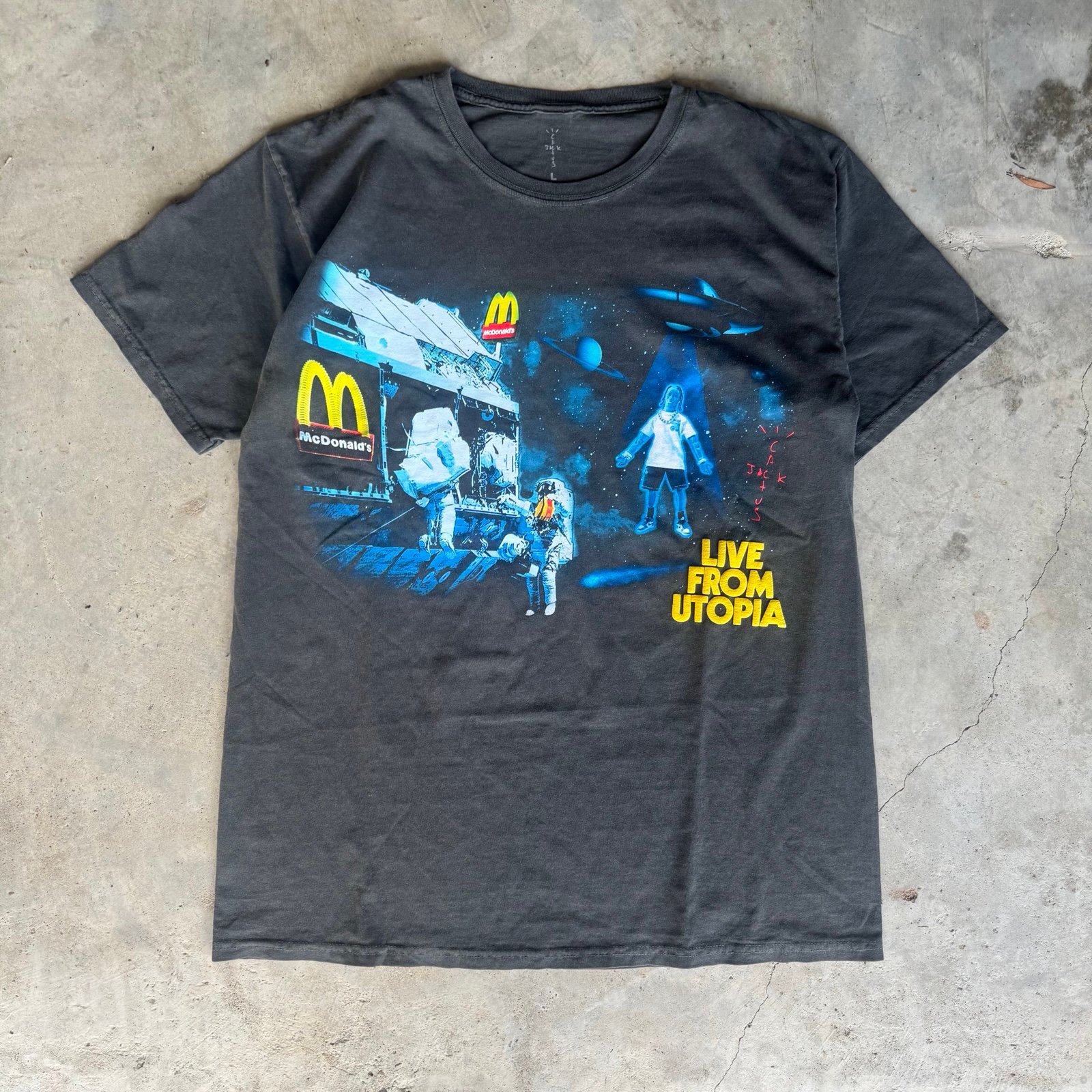 Travis Scott Cactus Jack Mcdonalds Live From Utopia Shirt