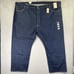 Levis 501 Jeans Mens 58x30 Blue Button Fly Straight Leg Cotton Denim Original