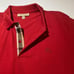 Red Burberry Polo Shirt Size XL