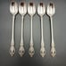 5 Oneida RAPHAEL Iced Teaspoons Distinction Deluxe Stainless Flatware Discontinu