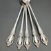 5 Oneida RAPHAEL Iced Teaspoons Distinction Deluxe Stainless Flatware Discontinu
