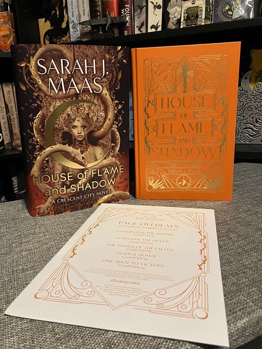 Illumicrate Crescent City House of Flame and Shadow by SJMaas with Page Overlays